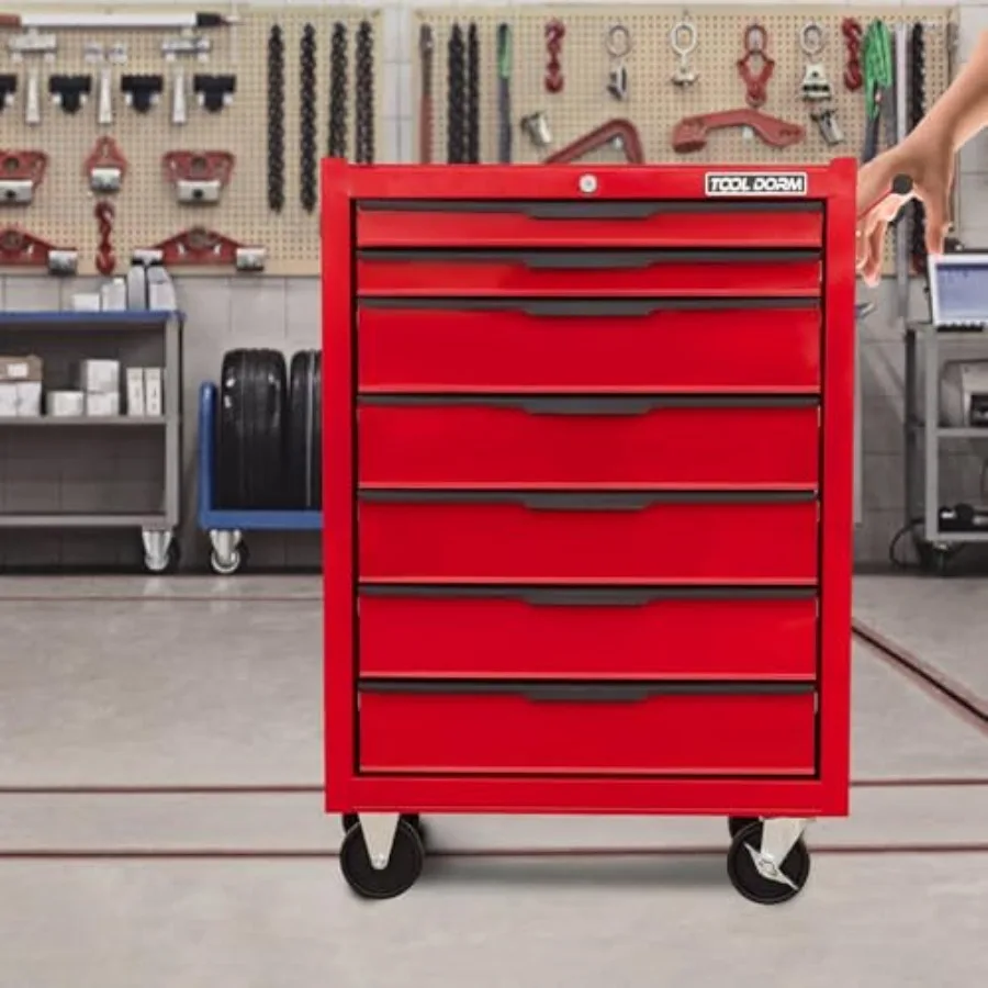 7-Drawer Rolling Tool Chest with Locking Wheels and Drawers, 13