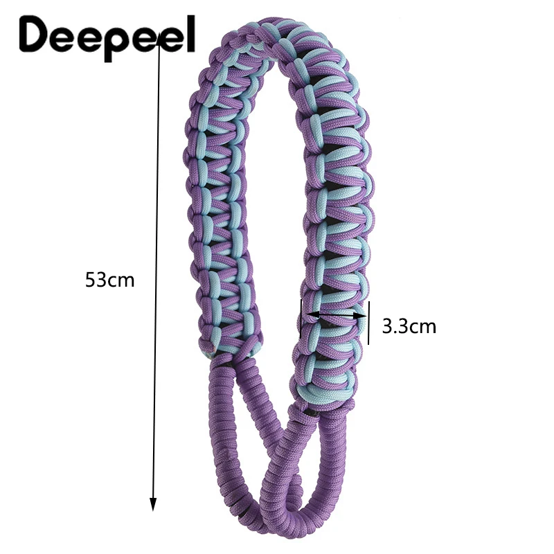 Deepeel 60cm Colorful Handmade Braided Bag Strap Purse Handbag Woven Straps Single Shoulder Underarm Bags Hardware Accessories