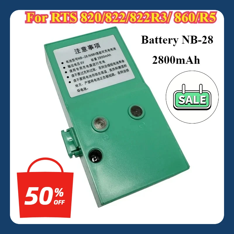 

NEW NB-28 NB-28 Battery for RUIDE Total Station RTS 820/822/822R3/ 860/R5 Series Total Stations