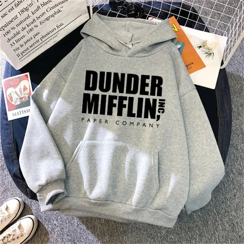 Dwight Schrute Hoodies para homens e mulheres, pulôver casual, suéter com capuz, Office Dunder Mufflin CCC, papel