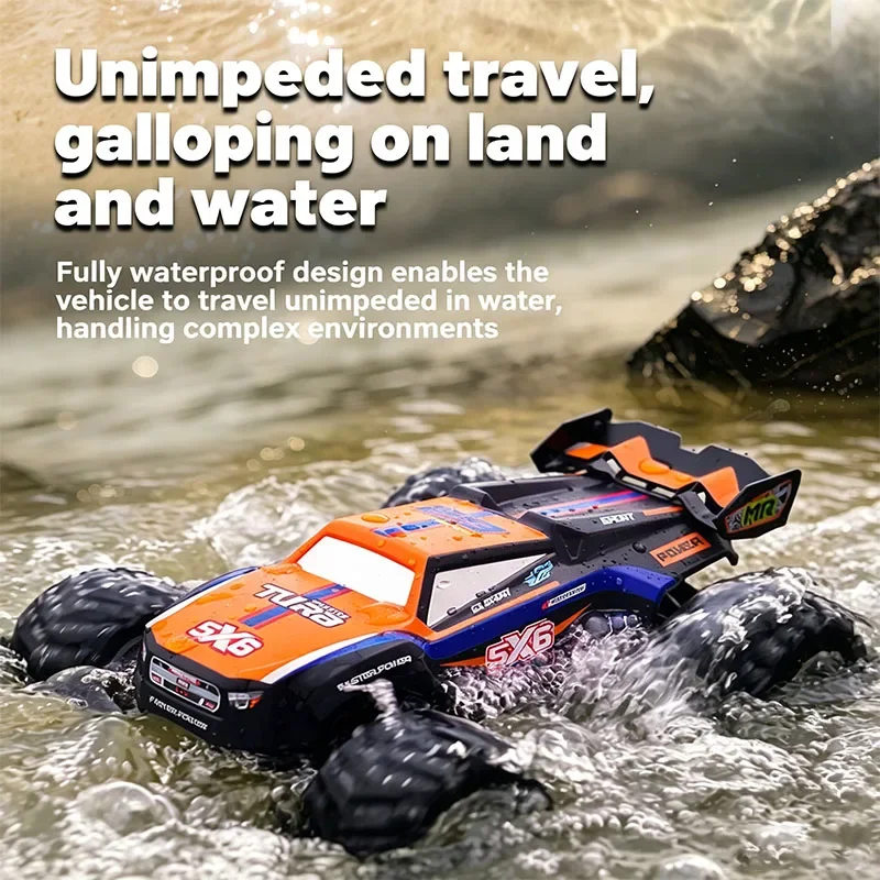 Amphibious RC Car Remote Control Bigfoot Car Vehicle 4WD Drift Off Road Outdoor Waterproof Toys for Boy Children Gift