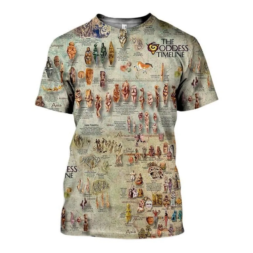 CLOOCL Men T-shirt Ancient Egypt Gods Goddesses Pharaoh 3D Print Short Sleeve Tee Shirts Women Casual Unisex Summer Hip Hop Tops