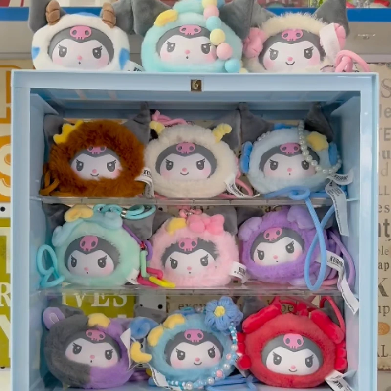 

Виниловая плюшевая слепая коробка Kuromi Zodiac, милая аниме-фигурка Куроми, загадочная коробка, сумка-сюрприз, подвеска, коллекционные игрушки, кукла, подарок для девочки, новинка