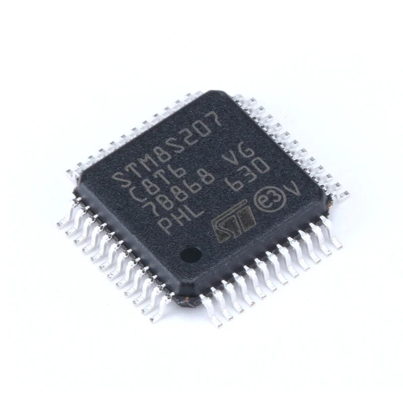 Original genuine STM8S207C8T6 LQFP-48 24MHz 64KB 8-bit