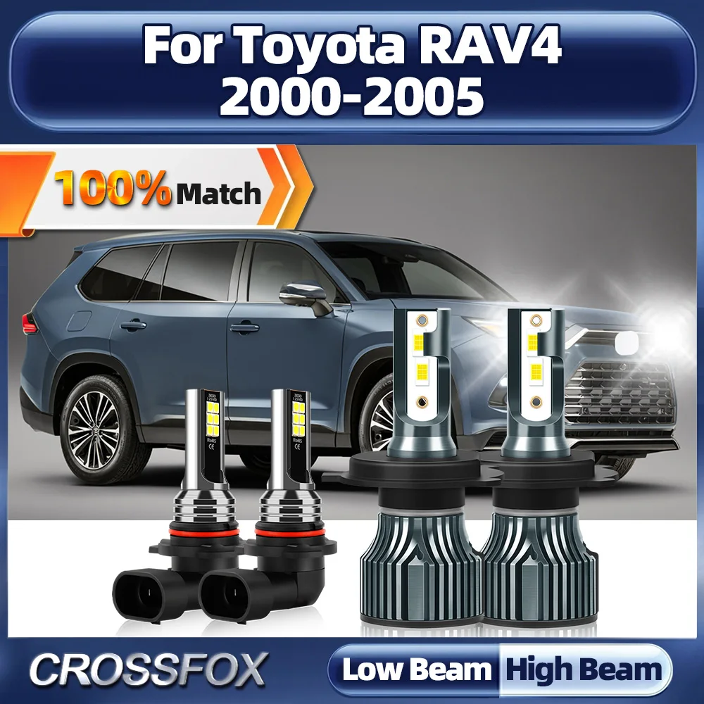 

Canbus LED Headlight Bulbs 240W High Power Fog Lights 12V Turbo Lamps 6000K For Toyota RAV4 2000 2001 2002 2003 2004 2005