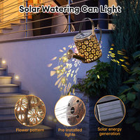 Solar Watering Can Light Retro Metal 36LED Kettle String Lights Waterproof Hanging Solar Lanterns Lamps Outdoor Garden Decor