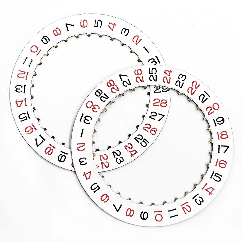 

23.3mm Black/Red Font Watch Date Wheel Calendar Disc Fit for 2824/PT5000 Movement Watch Repair Mod Parts