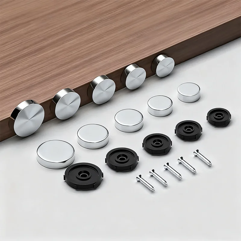 8PCS 16-40mm Stainless Steel Polished Glass Mirror Decorative Cap Cover Acrylic Photo Frame Wall Nail Bracket Hardware Fasteners