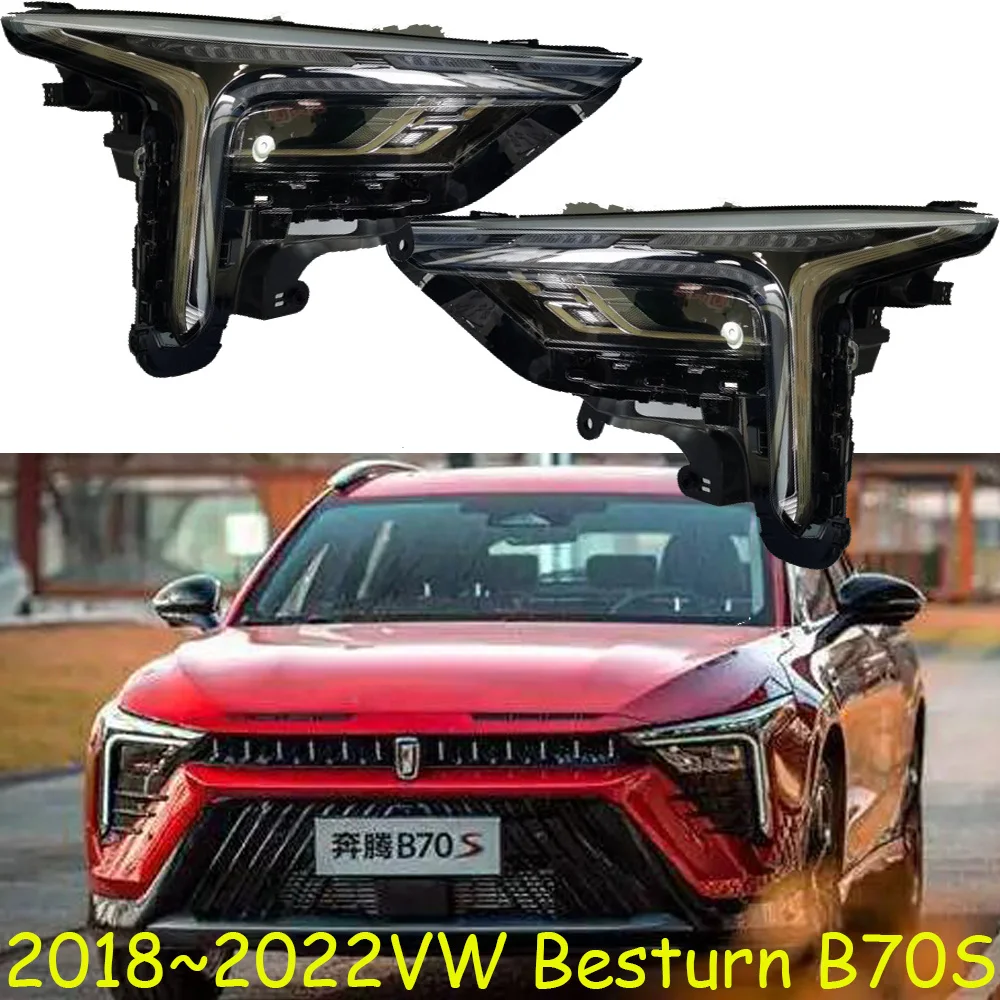 

1 шт. автомобильный бампер фары для Volkswagen Besturn B70S фары 2018 ~ 2022y автомобильные аксессуары фары для VW Besturn B70 противотуманные фары