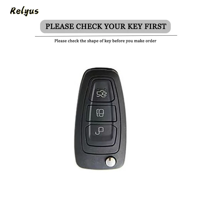 Car TPU Key Case Cover Fob Keychain for Ford Focus C-Max S-Max Galaxy Mondeo Ranger Transit Tourneo MK3 MK4 Accessories