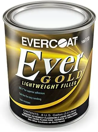 

Шпатлевка Evercoat EverGold Lightweight Body Filler – 128 жидких унций, легко поддается шлифовке, профессиональное качество