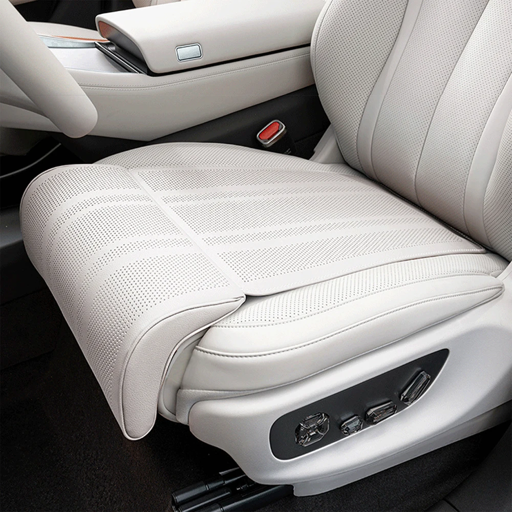 Autositzkissen mit Beinstütze, universeller Sitzschutzbezug, Verlängerung der Beinstütze, Polsterung zur Ermüdungslinderung für BMW, Audi, Benz – Detail 3