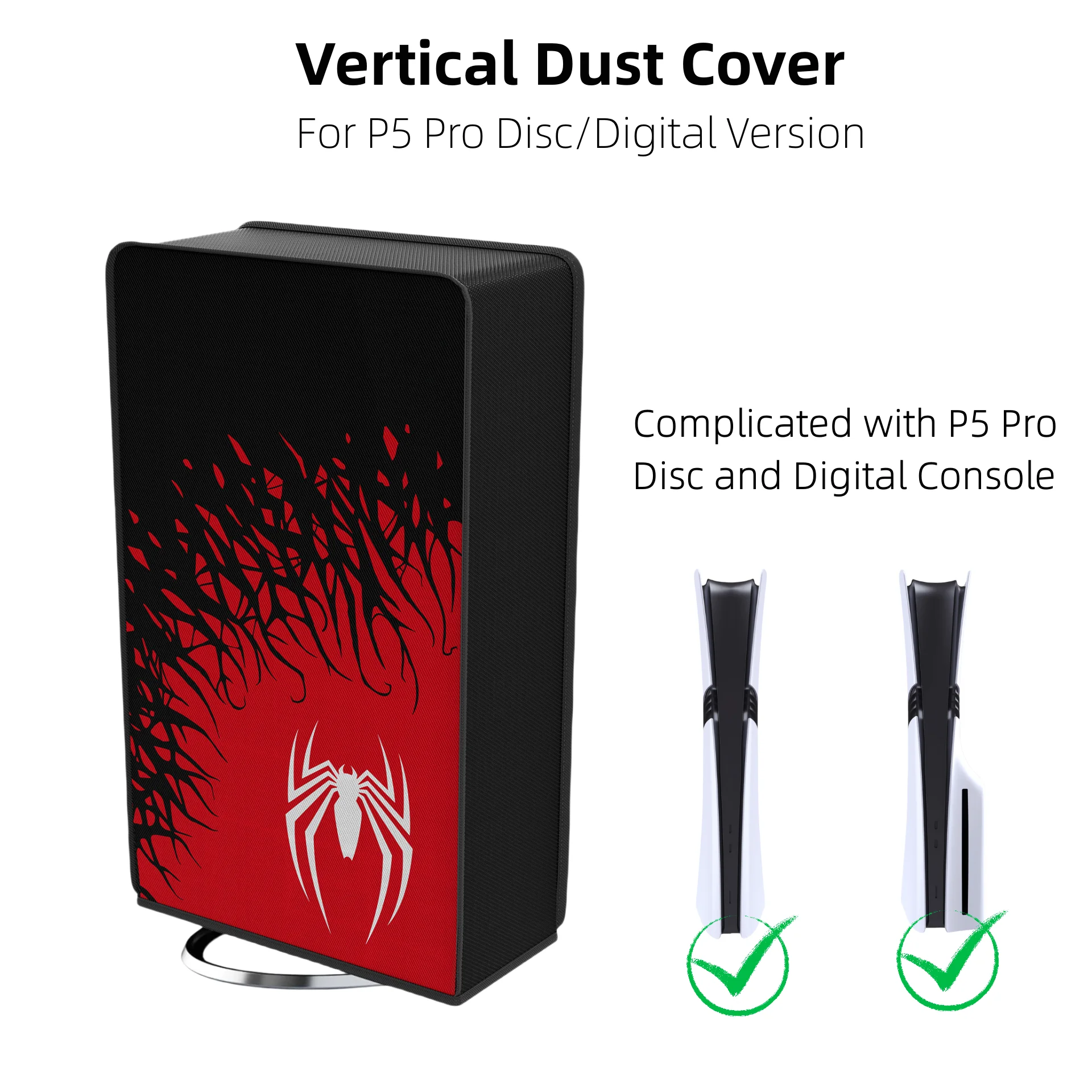 Customize DIY Vertical Dust Cover Bag Dustproof Precision Cut Protector AntiScratch Sleeve For Playstation 5 Pro PS5 Pro Console