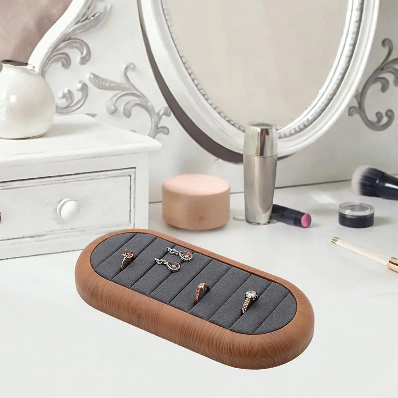 Jewelry Display Tray Delicate Oval Jewelry Tray Round Jewelry Tray Slim For Studs