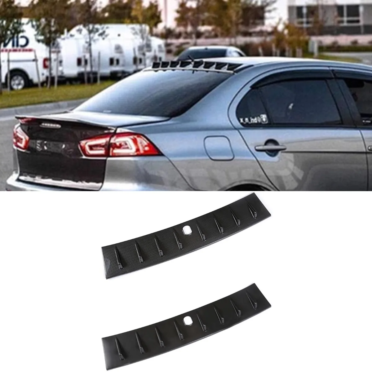 

For Mitsubishi Lancer 2009-2014 Car Rear Roof Spoiler Wing Modification Part Rear Roof Spoiler Wing Car Accessories Exterior
