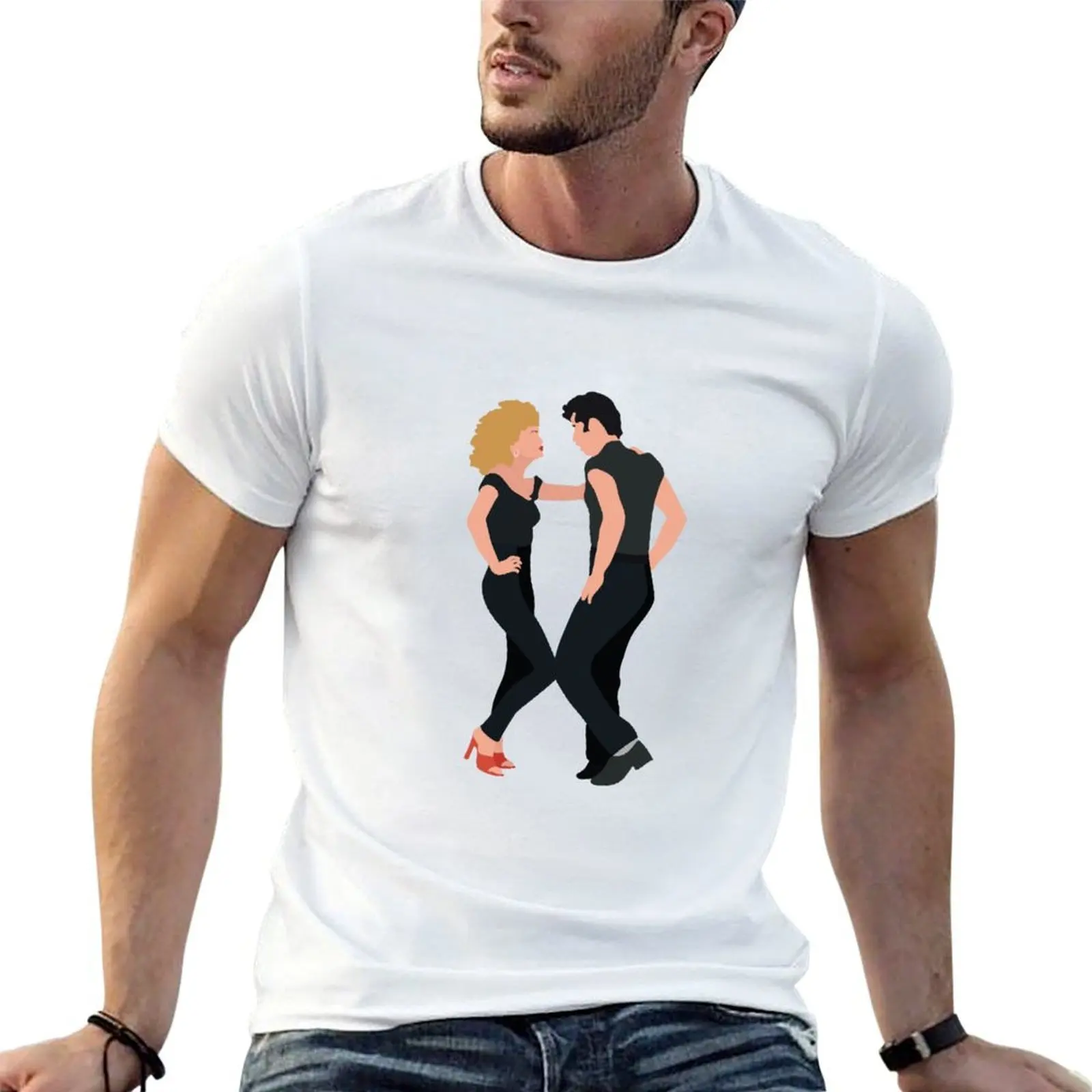 

Grease - Sandy and Danny T-Shirt funny t shirts dark humor man t shirts cotton T-Shirt