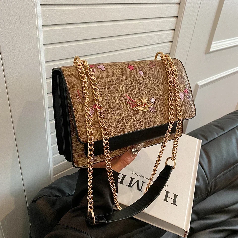 Classic Solid Color Commuter Crossbody Bag - Designer Minimalist Messenger With Paris Fashion Letter Logo