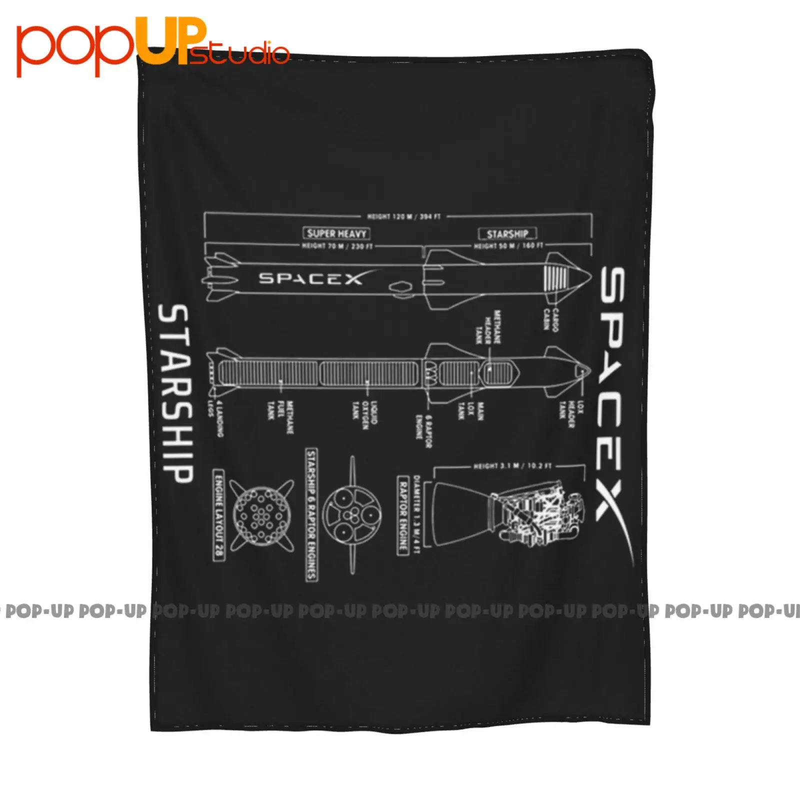 Spacex Starship Blueprint بطانية فائقة النعومة لحاف غطاء أريكة شتوي أغطية السرير