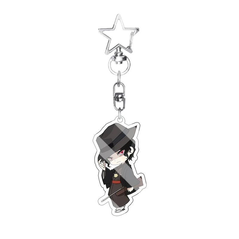 Q Version Demon Slayer Cartoon Acrylic Keychain, Anime Character Pendant