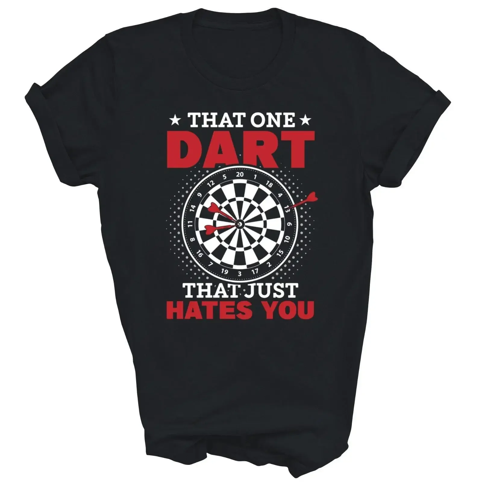 Funny Darts Problems Dartboard Fun T Shirt  vintage Washed Unisex designer clothes graphic fashion Stylish homme streetwear