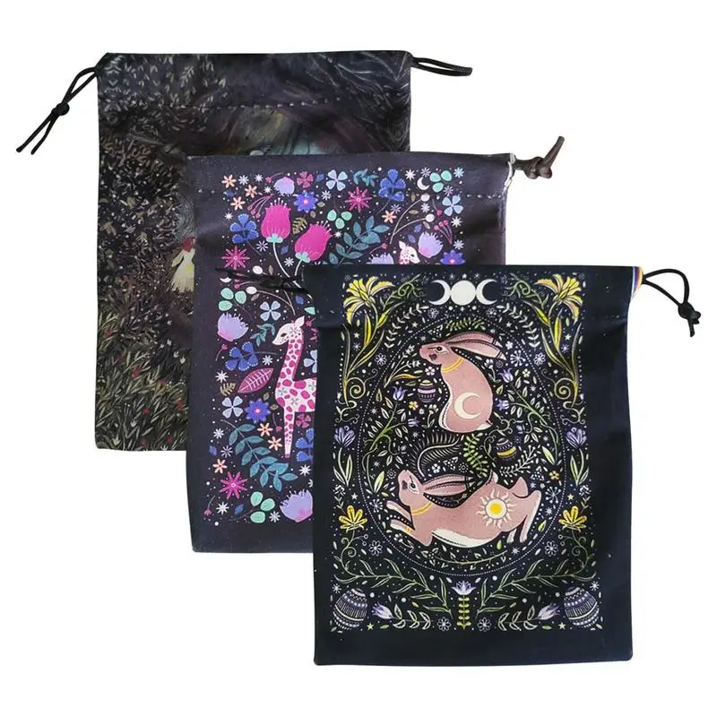 Tarot Card Holder Pouch 13x18cm Tarot Card Bags for Witch Divination Board Game Cards Tarot Card Accessories Gift Bag