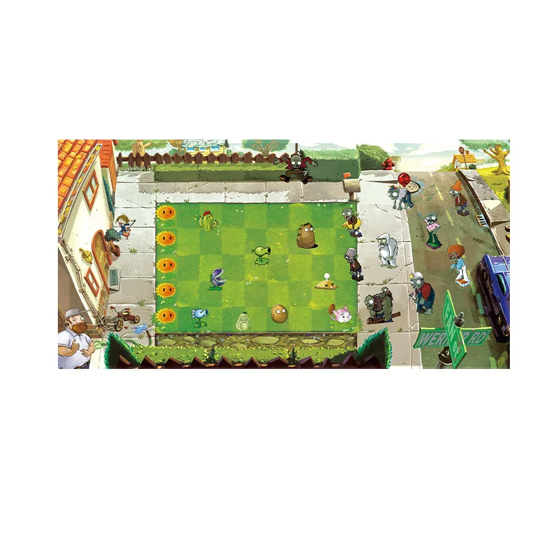 Plants Vs. Zombies Game Anime Peripheral Mouse Pad 90x40cm Tapis De Souris Teclado Deskpad Laptop Accessories