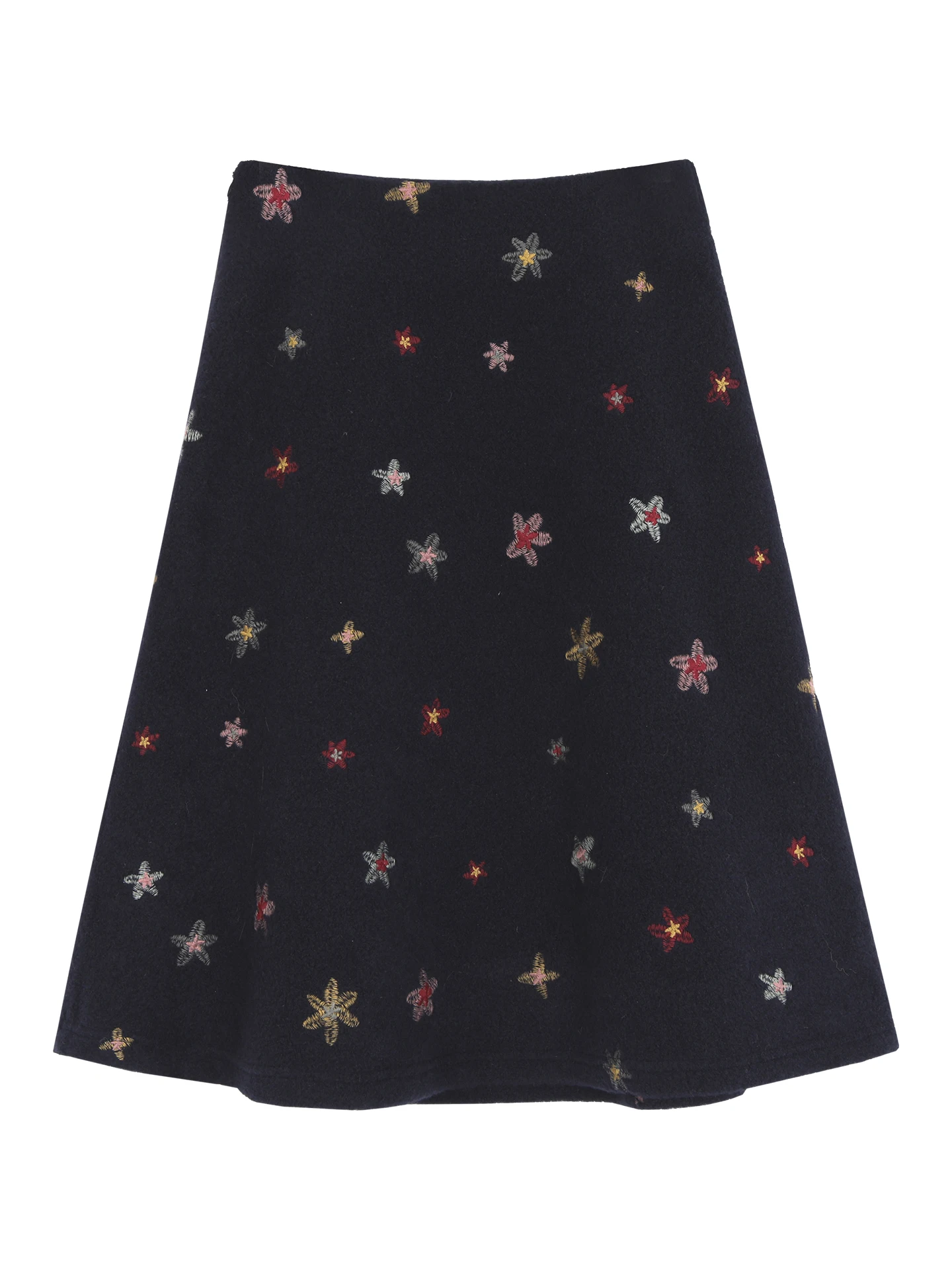 

Red Celebri A-Line Midi Skirt Women's New 2025 Autumn Winter Small Size Absolutely Beautiful eat Looking Skirt