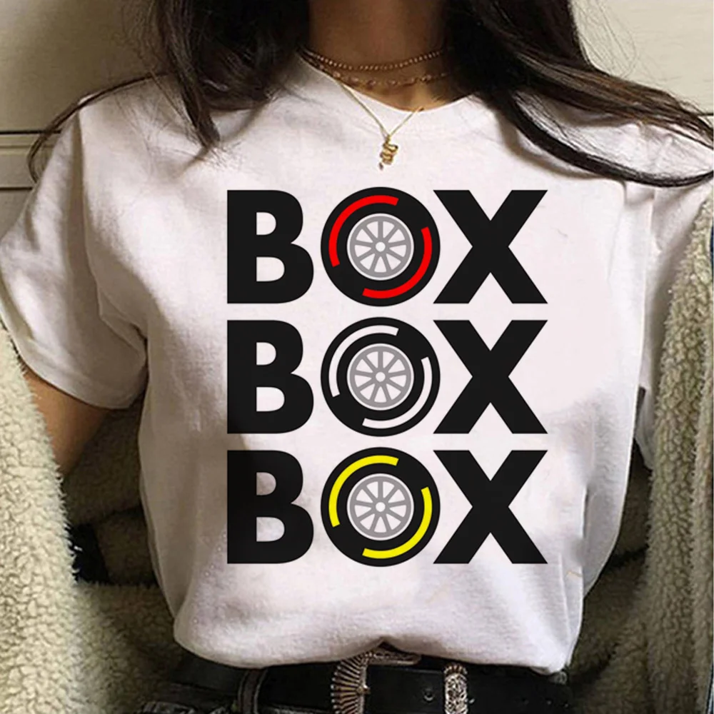 Box Box w obudowie do samochodu tshirt kobiety graficzne lato bluza z nadrukiem anime kobiet projektant 2000s manga ubrania