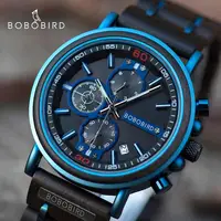 BOBO BIRD-reloj de pulsera militar de madera para hombre, nuevo, mejores marcas, de lujo, cronógrafo, de cuarzo, dropshipping, personalizado