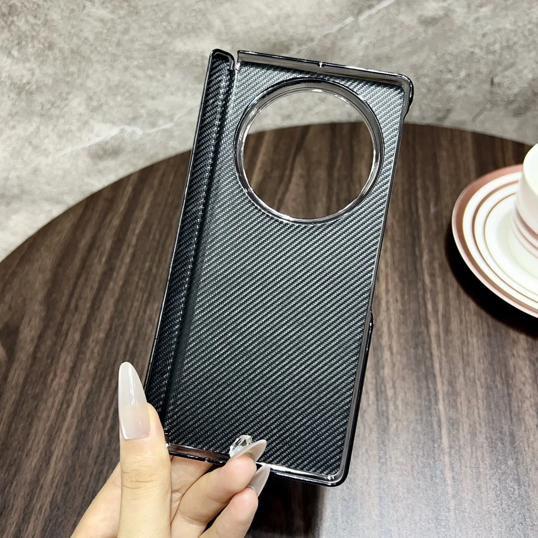 Vivo X Fold 5 케이스 보호 쉘 뒷면 커버 패션 가죽 전체 커버 중간 보호대 휴대 전화 케이스