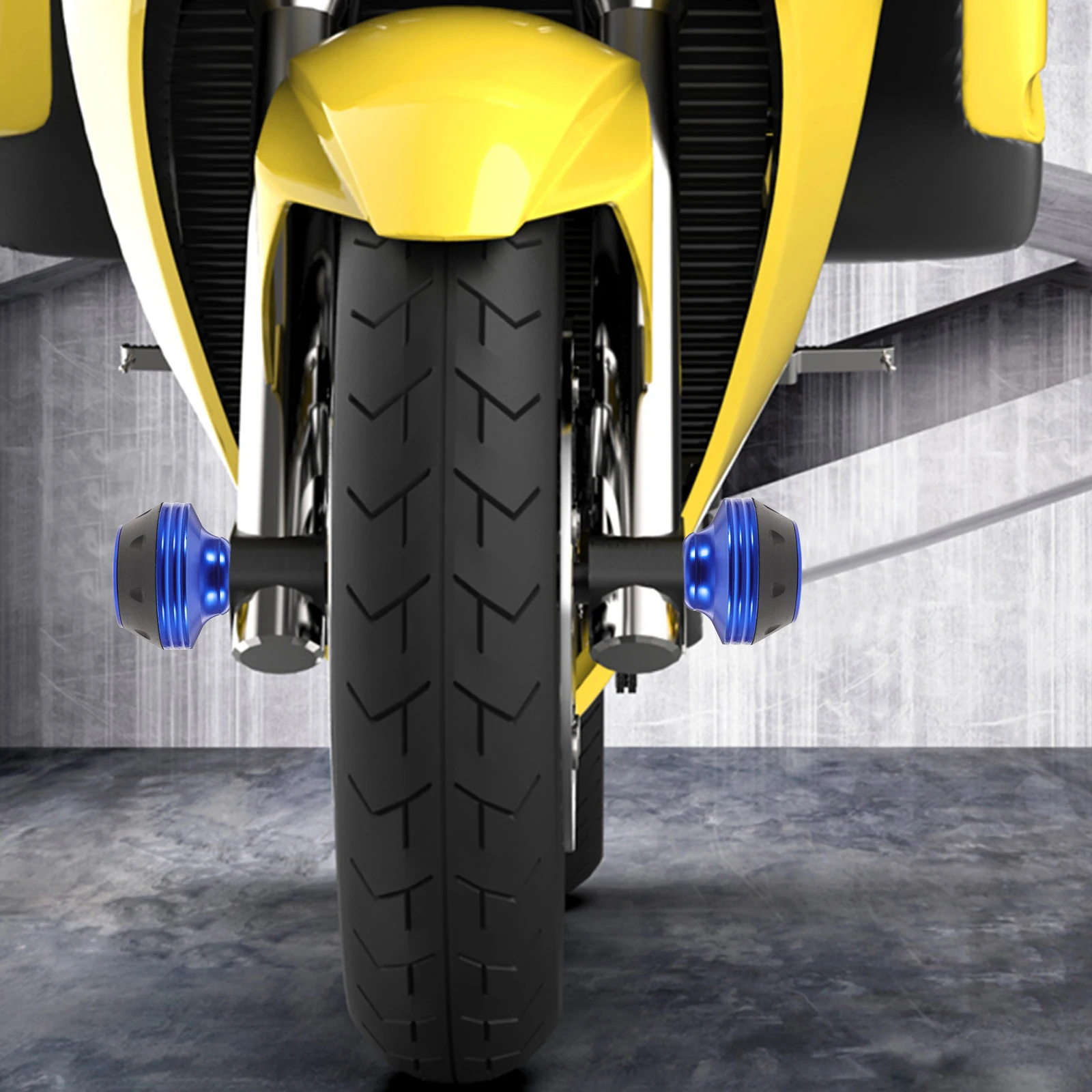 

2pcs Anti Drop Collision Cup Premium Alloy Front Fork Protection For Motorcycle Durable Wheel Accessory Motorbike Modification