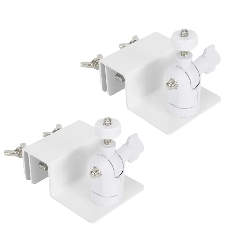 

MOPHE-Universal 360° Adjustable For Ring Solar Panel Gutter Mount 2 Pack- Works For Arlo, Eufy Compatible