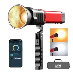 GVM PD60B 60W Hand-held LED Light Spotlights 2700K-6800K Bi-Color Pocket Light Portable Lightweight Outdoor Light APP Control