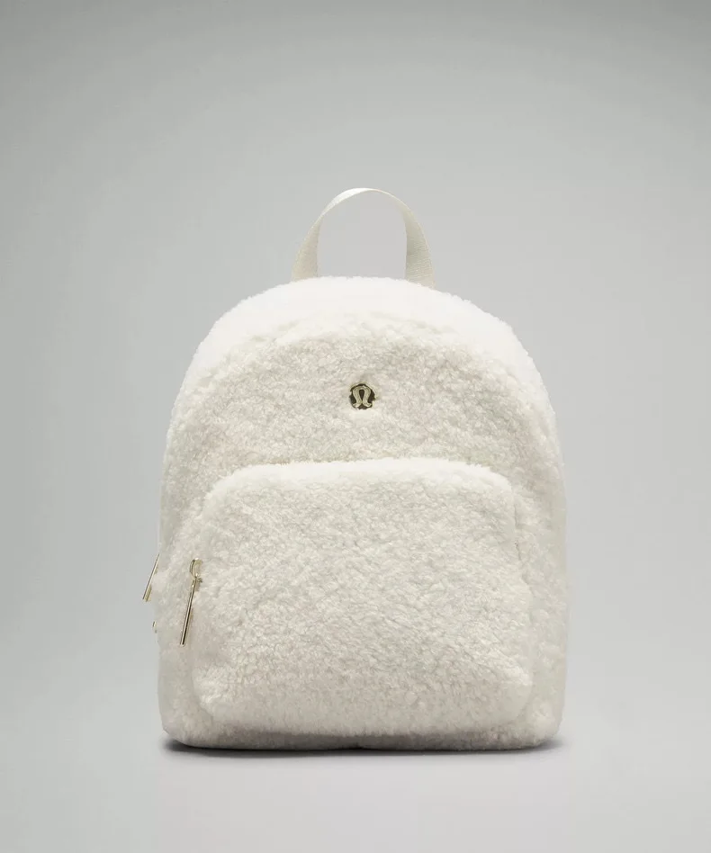 Micro Autumn and Winter Easiest for Match Lamb Wool Brushed Backpack Portable Commuting Bag Casual Backpack