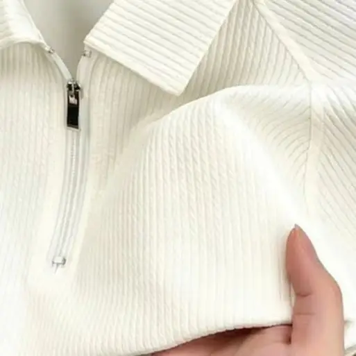 2026 Fashion Men's Quarter Zip Tee Minimalist Zipper Design Casual Style For Daily And Outdoor Wear