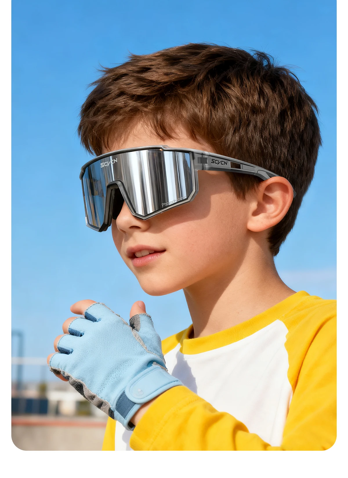 SCVCN Neue Photochrome Kinder Radfahren Gläser Teenager UV400 Brillen Outdoor Sport Sonnenbrille Junge Mädchen Rennräder Radfahren – Detail 18