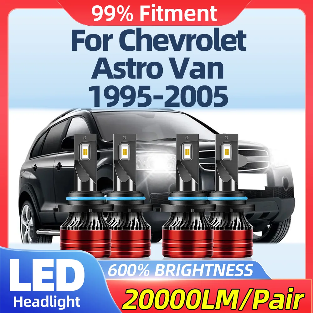 

LED Headlight Bulbs 40000LM 240W Auto Headlamp 12V Plug And Play For Chevrolet Astro Van 1995-1999 2000 2001 2002 2003 2004 2005