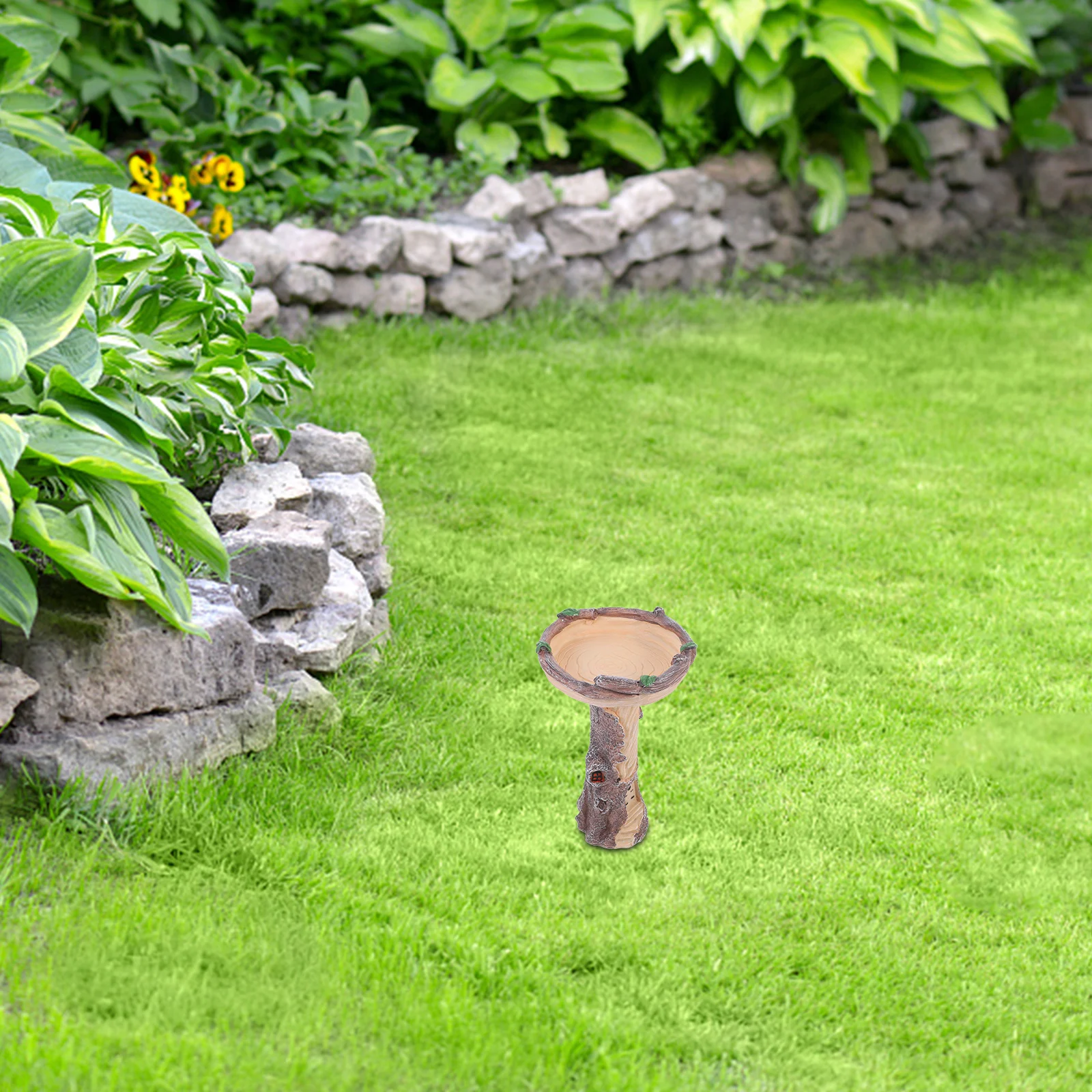 

Декоративная кормушка для птиц, изготовленная из смолы, ванна для птиц, садовый декор, прочный портативный, подходит для уличных садов, дворов, реквизит для кафе