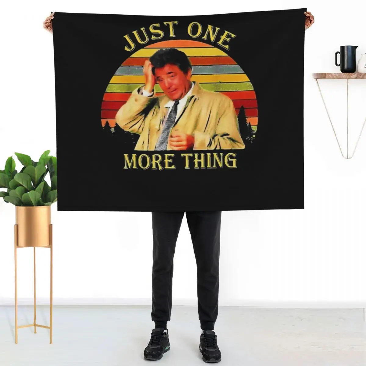 Just One More Thing Columbo Throw Blanket Soft Beds Tourist Furry anime Decorative Sofas Travel Blankets