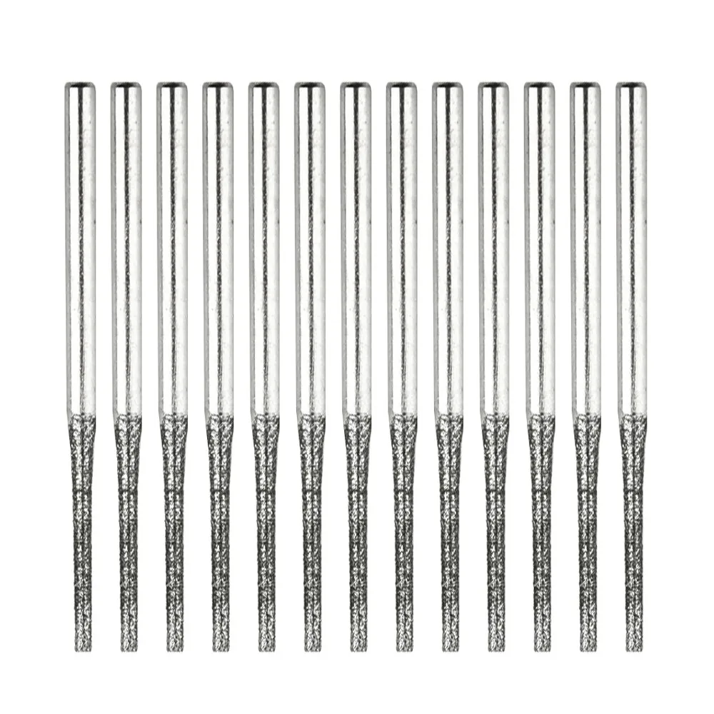 30 peças 1.2mm broca de núcleo de diamante haste de perfuração de jade diâmetro 3/32 "brocas 30 peças agulha de perfuração de jade