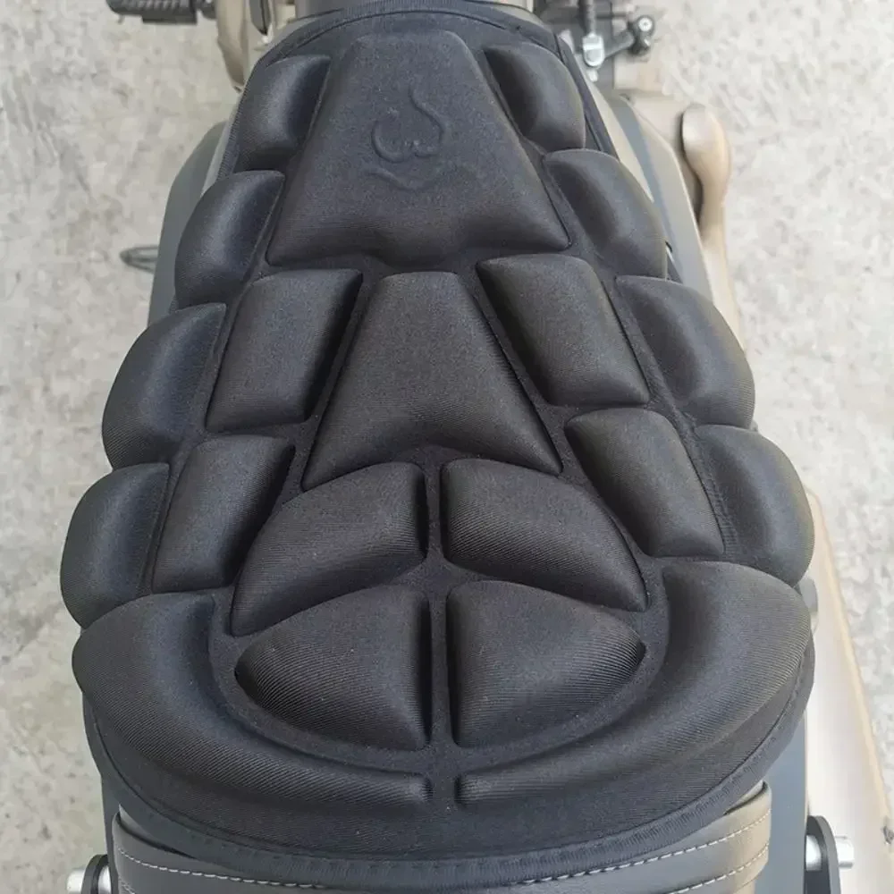 

Motorcycle 3D Seat Cushion Black Foam Soft Comfortable Breathable Seat Covers Mats Motorcycles Electric Bike Accessories