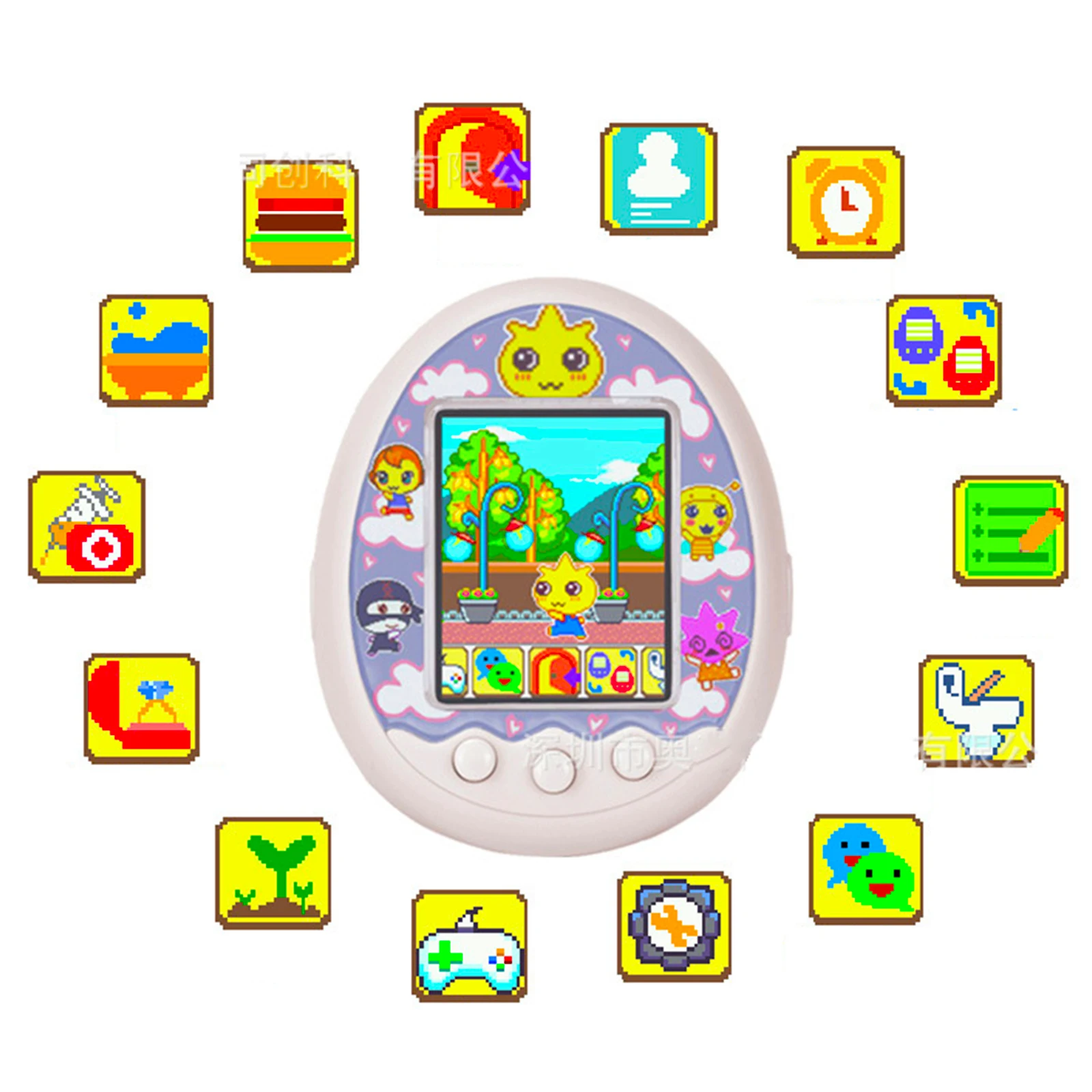 Tamagotchis Funny Kids Electronic Pets Toys Nostalgic Pet In One Virtual Cyber Pet Interactive Toy Digital Screen E-pet Color HD