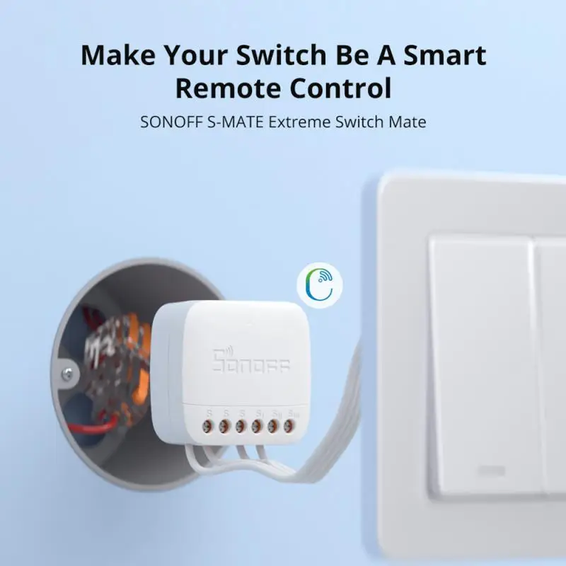 SONOFF Extreme Switch Mate S-MATE2/MINIR4 EWeLink-afstandsbediening via slimme schakelaar voor Smart Home via Alexa Google Home IFTTT