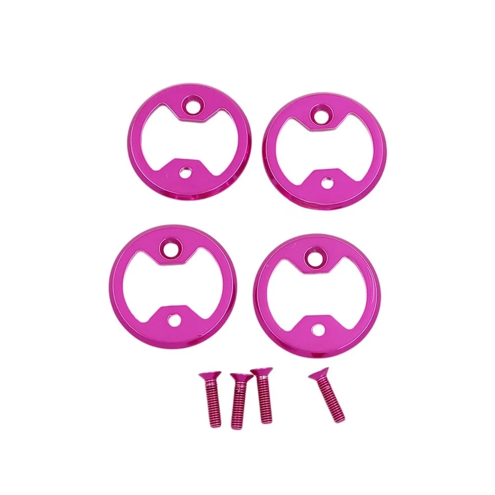 High Strength Metal Bike Pedal Reinforcement Plates For WAHOO For SPEEDPLAY Cleats 38mm Black Pink Gold Green Purple Floral - view 3