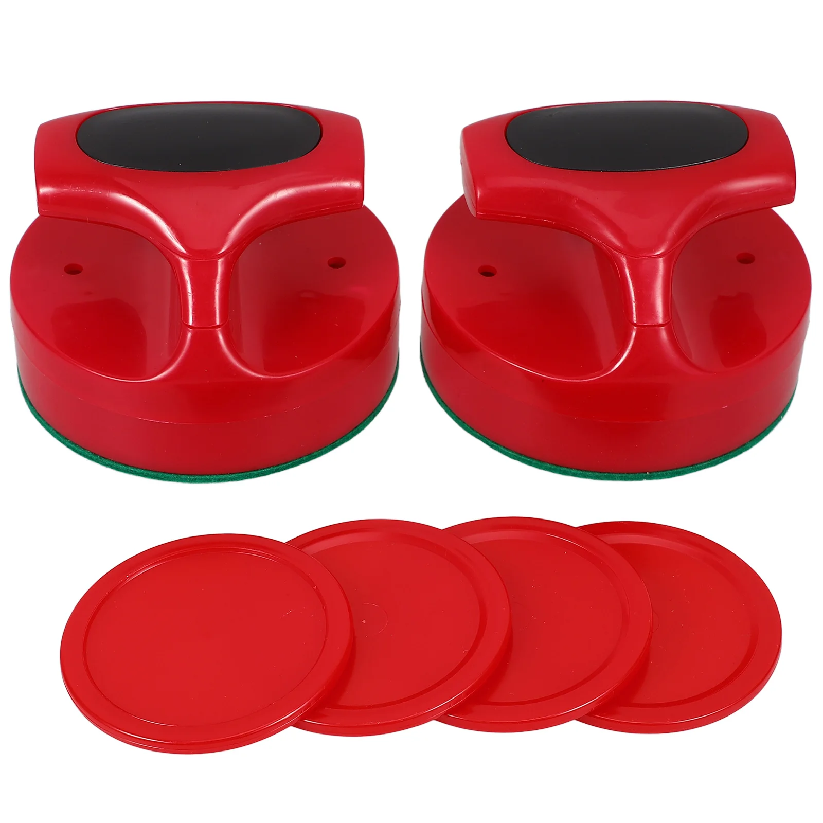 1 set di palette e dischi da hockey su ghiaccio di ricambio, accessori da tavolo da hockey resistenti per divertimenti in sala giochi al coperto