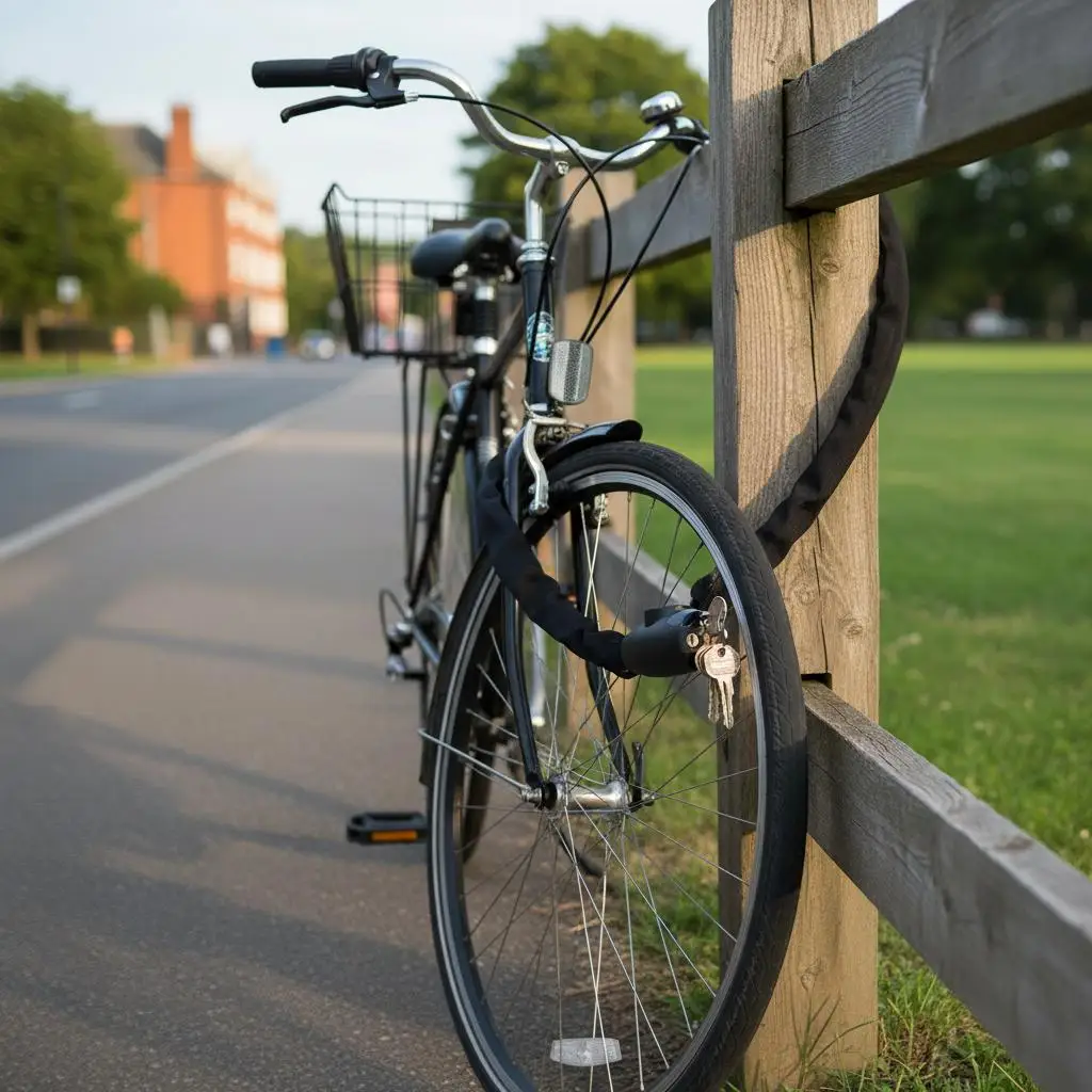 

Велосипедный цепной замок, 3,94 фута, комбинированный, с 4 ключами, сверхпрочный, противоугонный, высокозащищенный, идеальный для велосипедов