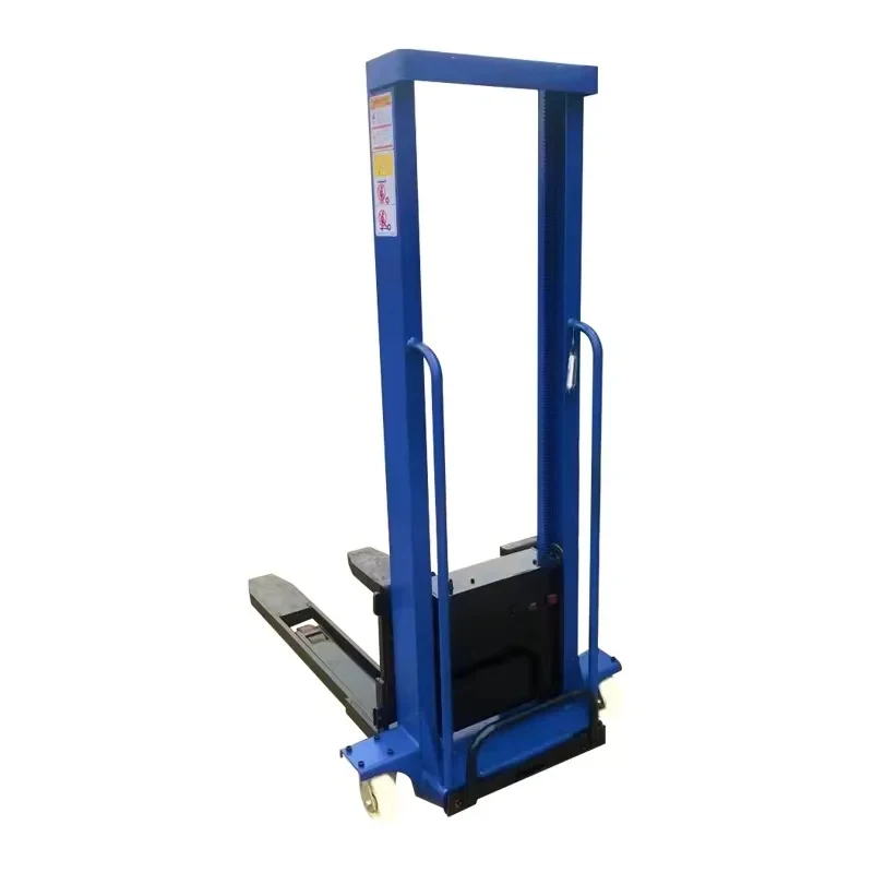 high quality China Supplier Manual Hand Forklift -lift Semi Reach Portle Self Loading Off-road Stacker