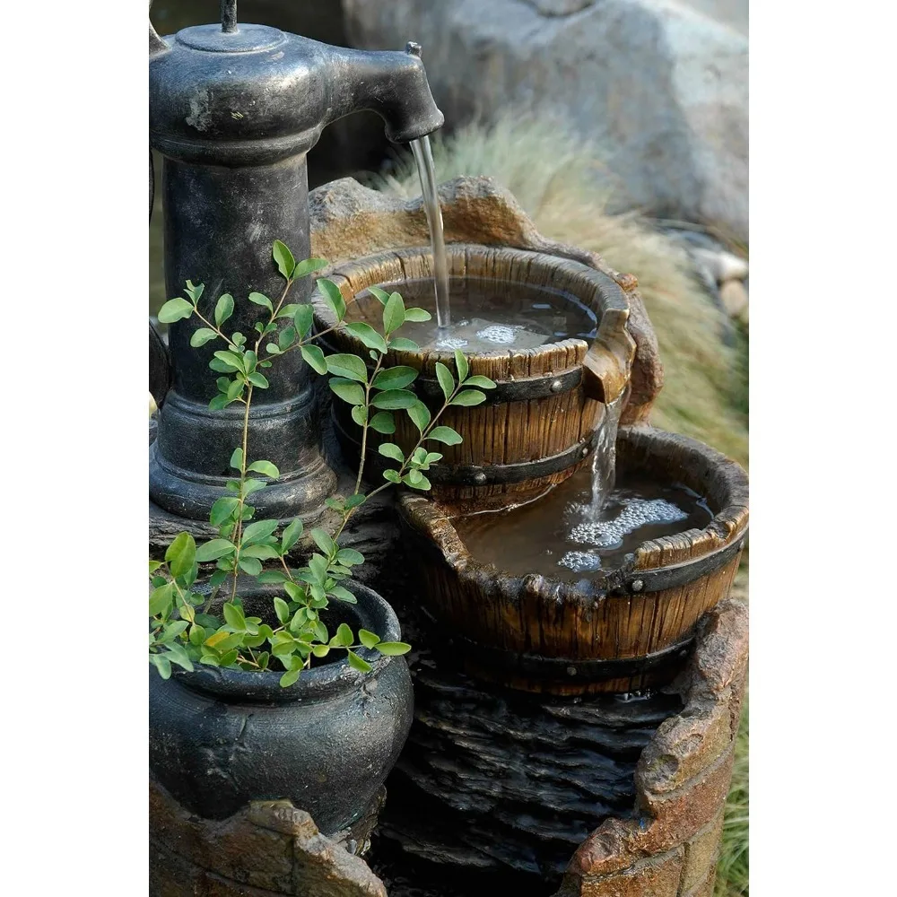 Imagem -02 - Outdoor Cascading Water Pump Fountain Tier Fountain ao ar Livre Fontes