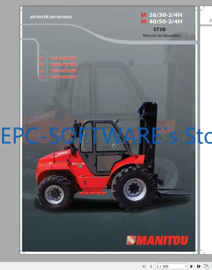 

EPC-SOFTWARE Manitou Machinery 13,8 ГБ PDF 2022, руководство по ремонту французского языка, DVD