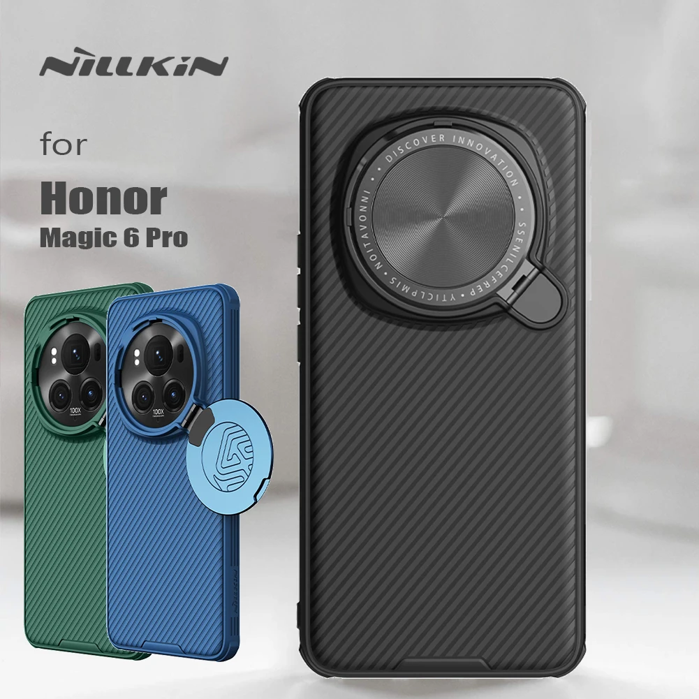 

Чехол Nillkin для Honor Magic 6 Pro 5G CamShield Prop Lens 360 матовый ТПУ слава Защита камеры ПК Жесткая задняя крышка Magic6Pro